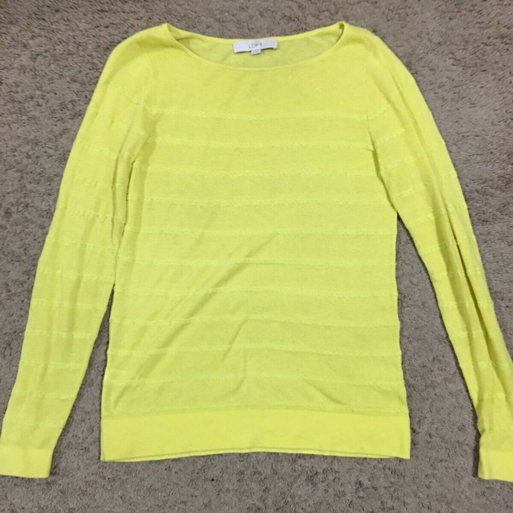 NWOT Ann Taylor Loft Yellow Sweater Size S